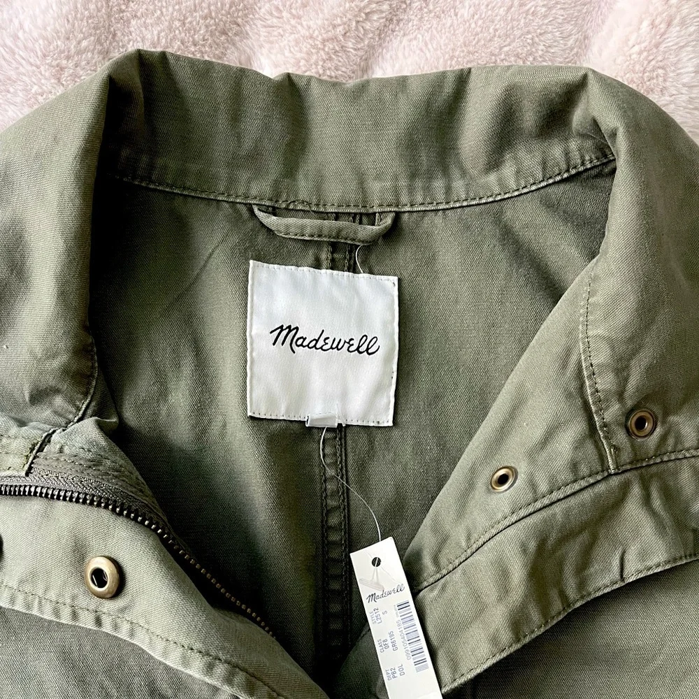 NWT Madewell Passage Utility Jacket Olive Green Size S - Picture 12 of 14